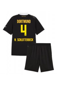 Borussia Dortmund Nico Schlotterbeck #4 Babyklær Borte Fotballdrakt til barn 2026-27 Korte ermer (+ Korte bukser)